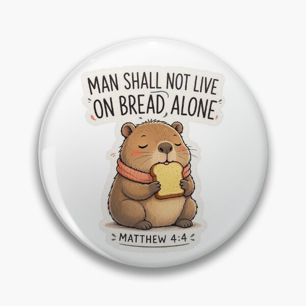 Item preview, Matthew 4:4 Man Shall Not Live On Bread Alone designed and sold by plushism.
