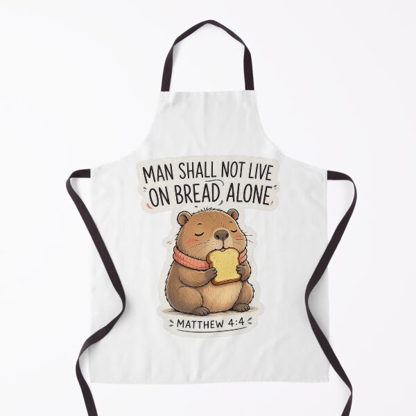 Item preview, Matthew 4:4 Man Shall Not Live On Bread Alone designed and sold by plushism.