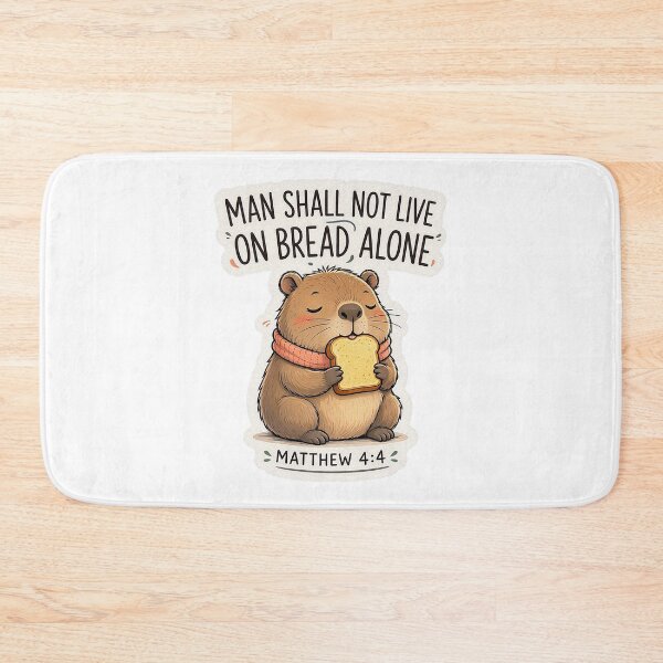Item preview, Matthew 4:4 Man Shall Not Live On Bread Alone designed and sold by plushism.