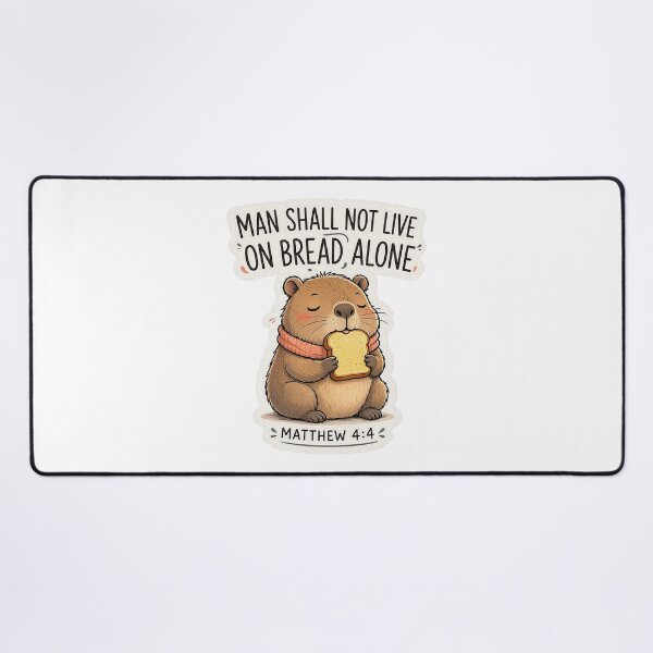 Item preview, Matthew 4:4 Man Shall Not Live On Bread Alone designed and sold by plushism.
