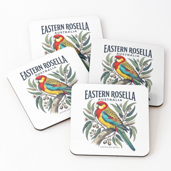 Item preview, Eastern Rosella Australia Bird T-Shirt | Colorful Australian Wildlife Art designed and sold by Mathias Yakubu Design.