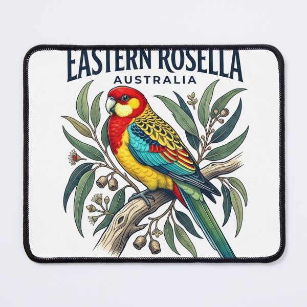 Item preview, Eastern Rosella Australia Bird T-Shirt | Colorful Australian Wildlife Art designed and sold by Mathias Yakubu Design.