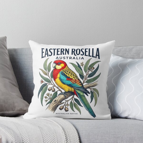 Item preview, Eastern Rosella Australia Bird T-Shirt | Colorful Australian Wildlife Art designed and sold by Mathias Yakubu Design.