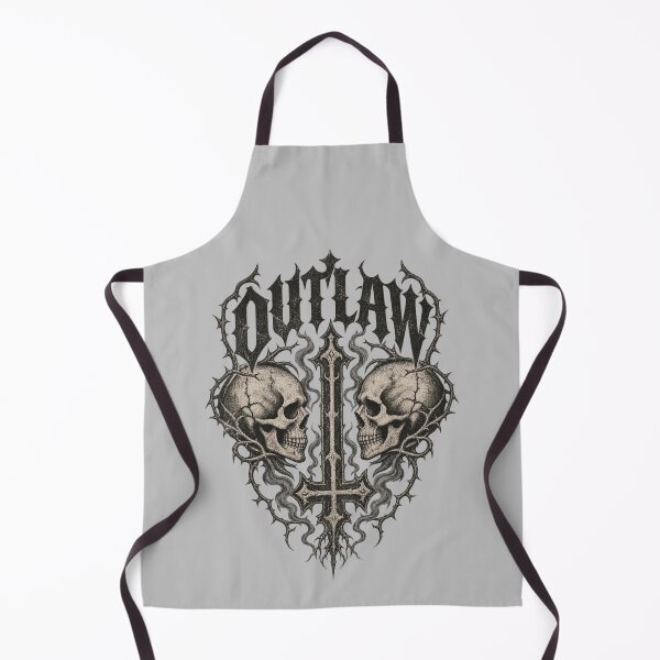Item preview, Outlaw Twin Skull Gothic Cross Dark Graphic Soft Grunge designed and sold by Yellowriversss.
