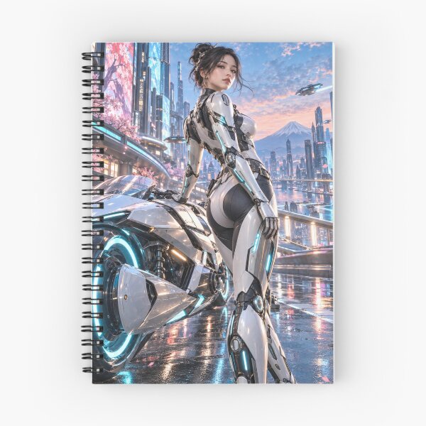 Item preview, Neon Velocity – Cyberpunk Cyborg Rider designed and sold by SEIMEI2025.