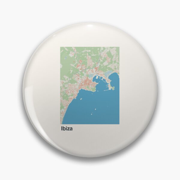 Artikelvorschau, Minimalistische Ibiza-Kartenkunst entworfen und verkauft von MapsNerd.