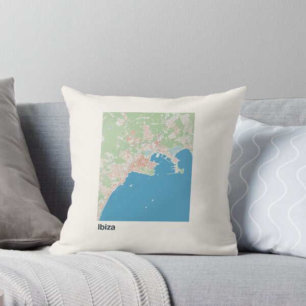 Artikelvorschau, Minimalistische Ibiza-Kartenkunst entworfen und verkauft von MapsNerd.