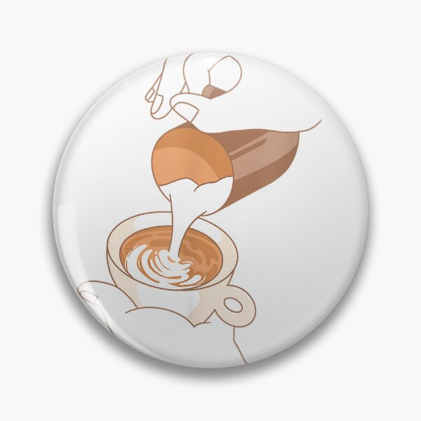 Item preview, Latte Art Barista Minimalist Design for Coffee Lovers T-Shirt designed and sold by gidget-gadget.