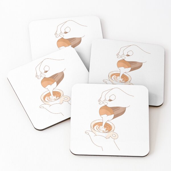 Item preview, Latte Art Barista Minimalist Design for Coffee Lovers T-Shirt designed and sold by gidget-gadget.