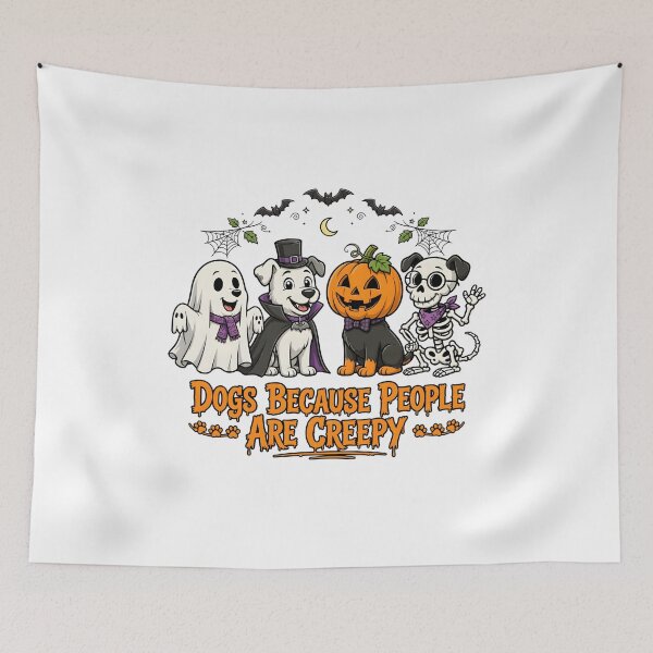 Item preview, Dogs Halloween Costumes Moon Spooky Dogs designed and sold by SoyLamderma.