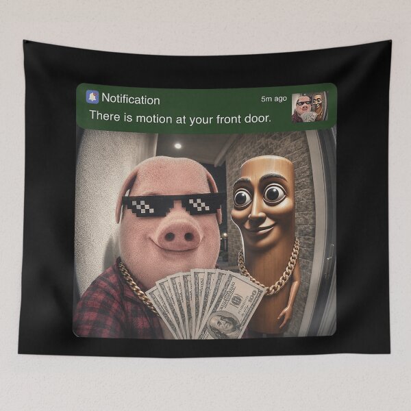 Item preview, There is Motion at Your Front Door Tung Tung Tung John Pork designed and sold by DuneHaicna.