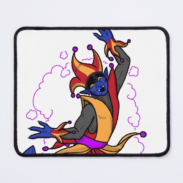 Item preview, Fuzzy Blue Joker Elf playing card design designed and sold by RroseeArrt.