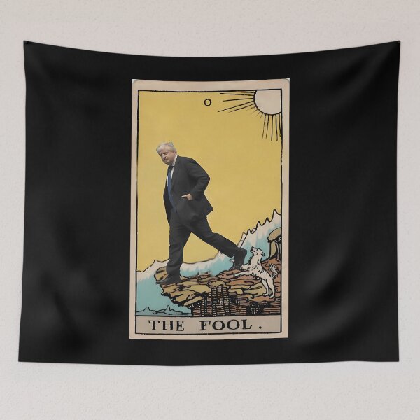 Item preview, Anti-Boris Johnson The Fool Tarot designed and sold by Eswara Prasath.