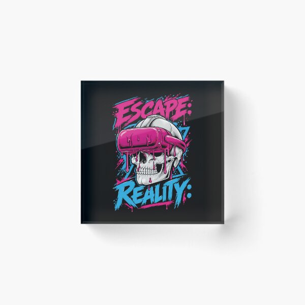 Item preview, Escape Reality – Melting VR Skull designed and sold by digijob.