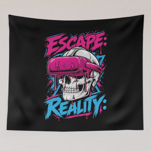 Item preview, Escape Reality – Melting VR Skull designed and sold by digijob.