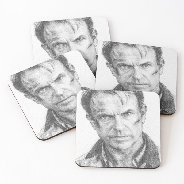 Item preview, Paleontologist Hero - Classic Dinosaur Movie Paleontologist Pencil Sketch Portrait designed and sold by Leon Woods Pencil Art.