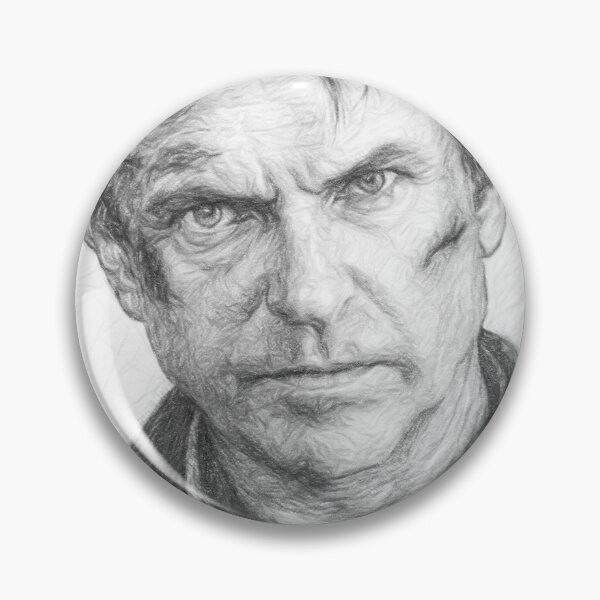 Item preview, Paleontologist Hero - Classic Dinosaur Movie Paleontologist Pencil Sketch Portrait designed and sold by Leon Woods Pencil Art.