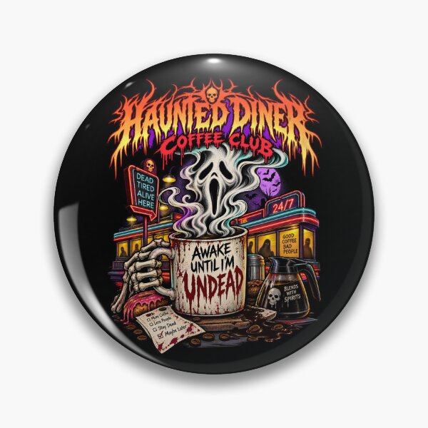 Artikelvorschau, Haunted Diner Coffee Club – Wach, bis ich untot bin (Horror) entworfen und verkauft von SidTastic .