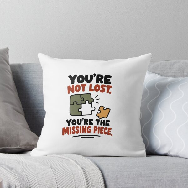 Item preview, You’re Not Lost You’re the Missing Piece – Motivational Puzzle Design designed and sold by Lovestickerco.