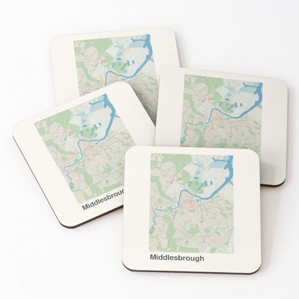 Item preview, Middlesbrough Minimalistic Map Art designed and sold by MapsNerd.