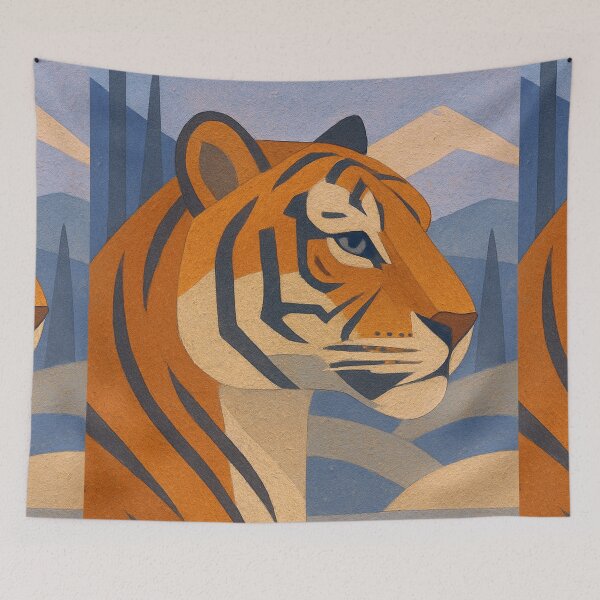 Item preview, Tiger illustration – Wild and Majestic Animal Portrait designed and sold by GalleryKauffeld.