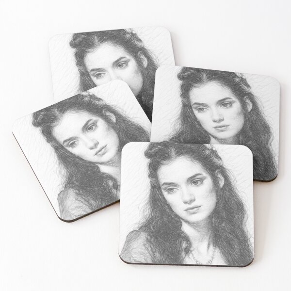 Item preview, Gothic Romance Heroine - Victorian Vampire Movie Pencil Sketch Portrait designed and sold by Leon Woods Pencil Art.