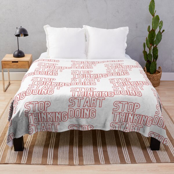 Item preview, Stop Thinking Start Doing - Red designed and sold by utter-risch.