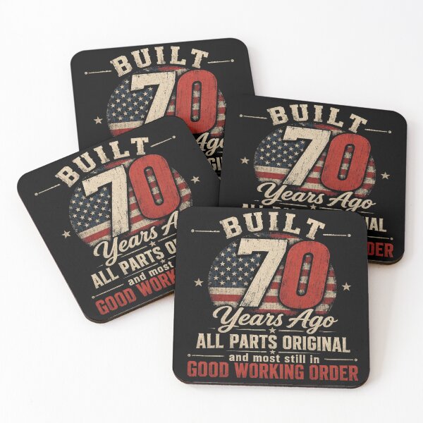 Item preview, Built 70 Years Ago Vintage USA Flag 70th Birthday designed and sold by CF_VintageDesign.
