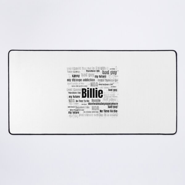 Item preview, Billie Eilish Inspired Artistic Typography Featuring Her Song Titles designed and sold by Rasmus Skjold.
