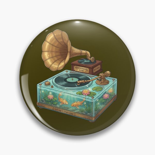 Item preview, Antique Gramophone Turntable Koi Fish Pond designed and sold by Akira Design Store.