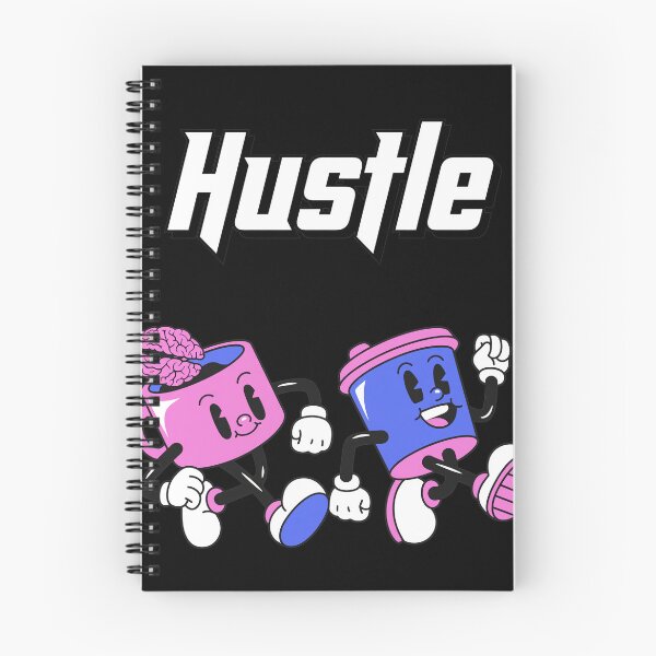 Item preview, Hustle Retro Cartoon Coffee Cup Brain Motivation designed and sold by LetitiaSkiles.