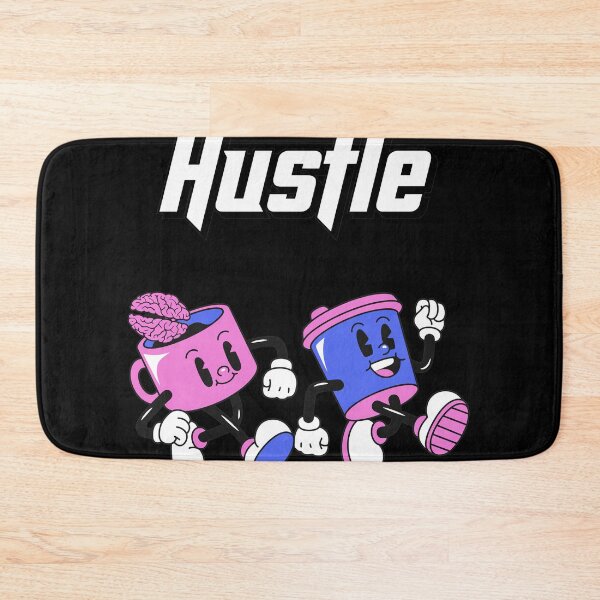 Item preview, Hustle Retro Cartoon Coffee Cup Brain Motivation designed and sold by LetitiaSkiles.
