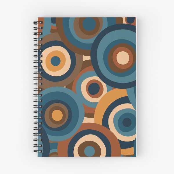 Item preview, Autumn circles I Retro Geometric Art I Diana Large ART designed and sold by Diana Large ART.