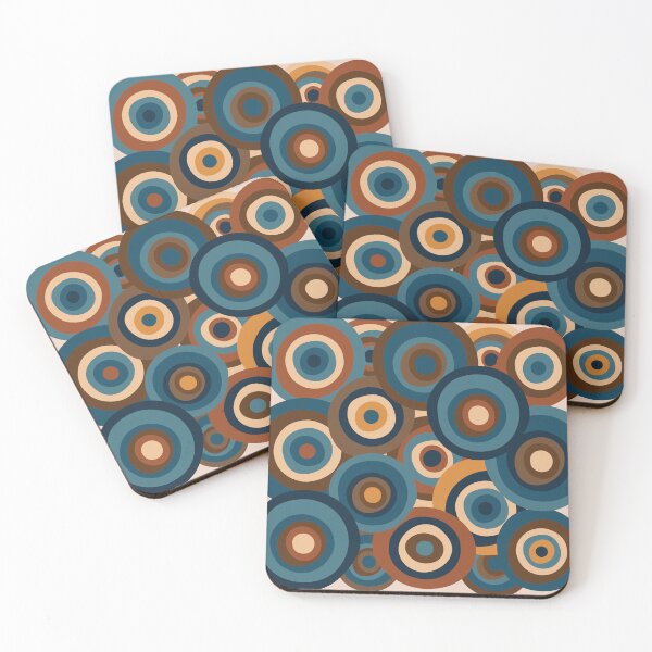 Item preview, Autumn circles I Retro Geometric Art I Diana Large ART designed and sold by Diana Large ART.