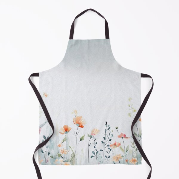 Item preview, Watercolor Wildflower Pastel Meadow Over a Soft Sky #4 designed and sold by DuckyRubin.