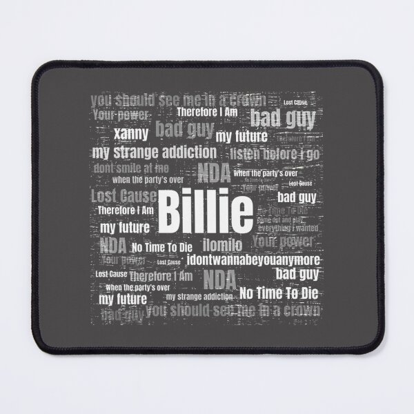 Item preview, Billie Eilish Inspired Design Featuring Her Iconic Song Titles designed and sold by Rasmus Skjold.