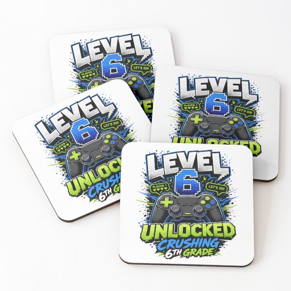 Item preview, Level 6 Unlocked Video Game 6th Grade Back To School designed and sold by BeardWave.