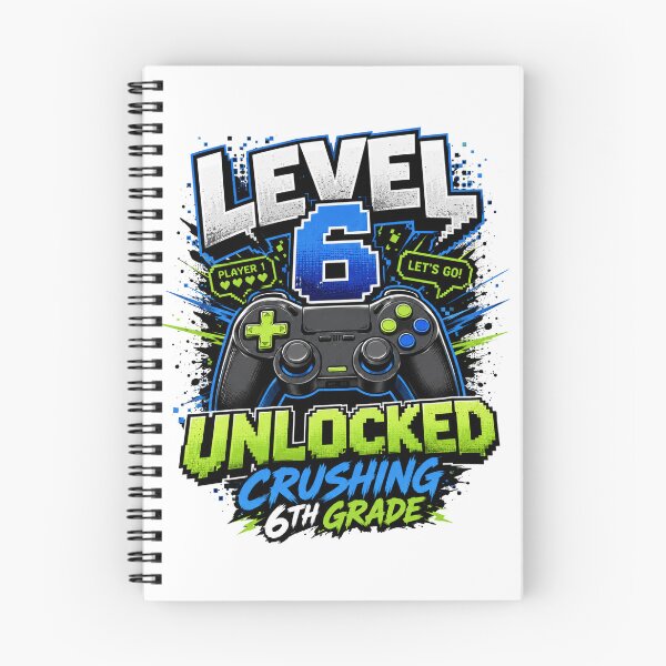 Item preview, Level 6 Unlocked Video Game 6th Grade Back To School designed and sold by BeardWave.