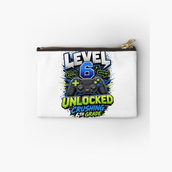 Item preview, Level 6 Unlocked Video Game 6th Grade Back To School designed and sold by BeardWave.
