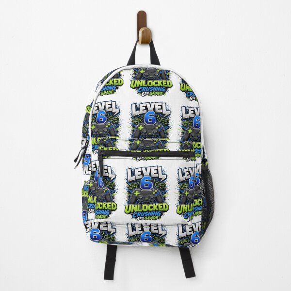 Item preview, Level 6 Unlocked Video Game 6th Grade Back To School designed and sold by BeardWave.