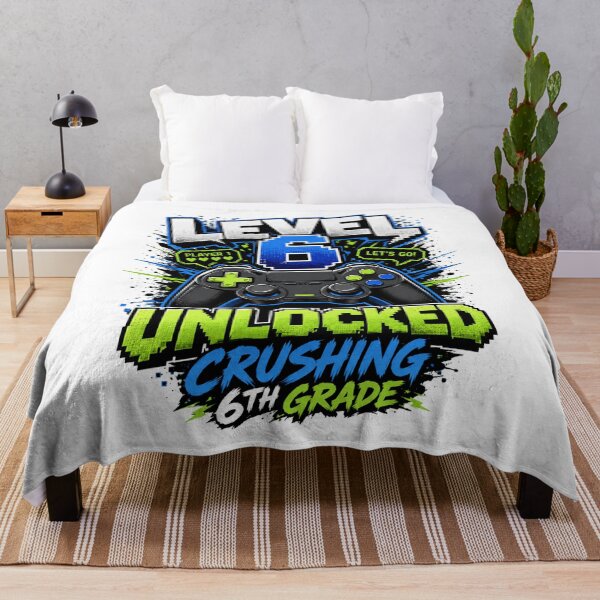 Item preview, Level 6 Unlocked Video Game 6th Grade Back To School designed and sold by BeardWave.