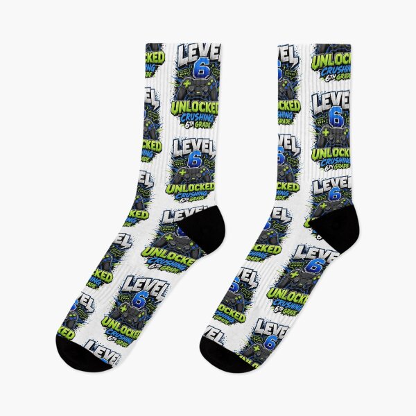 Item preview, Level 6 Unlocked Video Game 6th Grade Back To School designed and sold by BeardWave.