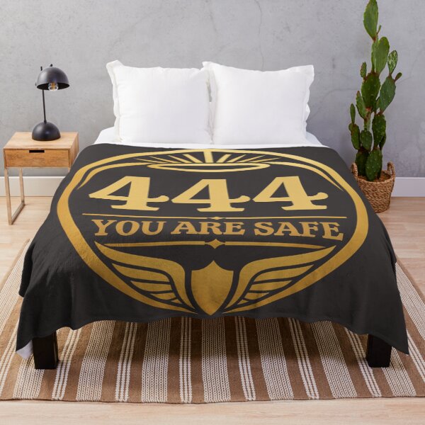 Item preview, 444 You Are Safe – Angel Number Spiritual Quote designed and sold by CosmicQuietStudio.