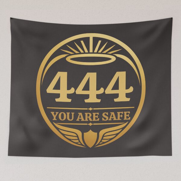 Item preview, 444 You Are Safe – Angel Number Spiritual Quote designed and sold by CosmicQuietStudio.