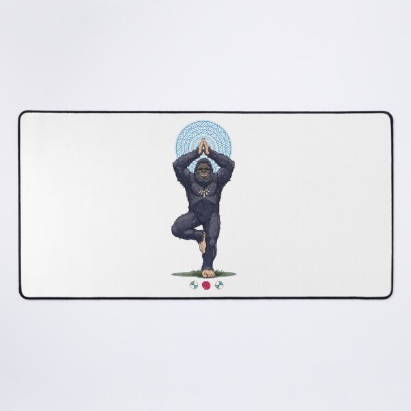 Item preview, Friendly Bigfoot Yoga Tree Pose Comic Illustration designed and sold by Whimsy Trail Co.