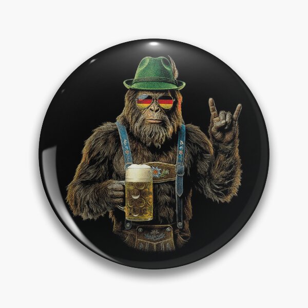 Item preview, Bigfoot Rock On Oktoberfest Lederhosen German Men Prost Beer designed and sold by Capisedo.