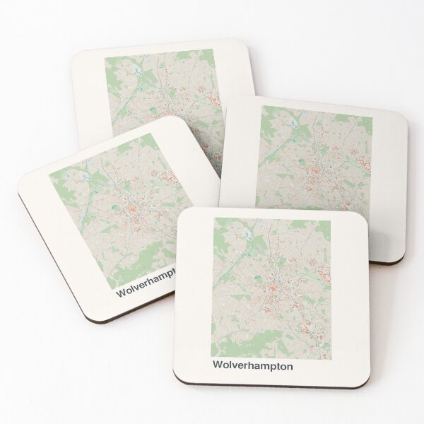 Item preview, Wolverhampton Minimalistic Map Art designed and sold by MapsNerd.
