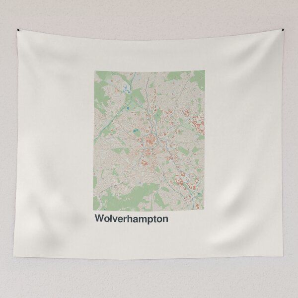 Item preview, Wolverhampton Minimalistic Map Art designed and sold by MapsNerd.