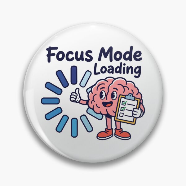 Item preview, Focus Mode Loading Graphic Minimalist Design designed and sold by Brain Fog Lab.