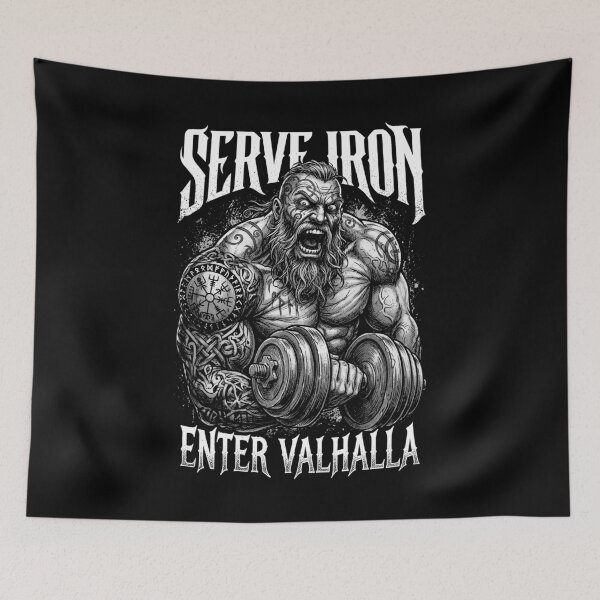 Item preview, Viking Berserker Gym Serve Iron Enter Valhalla Workout designed and sold by GrandeDuc.